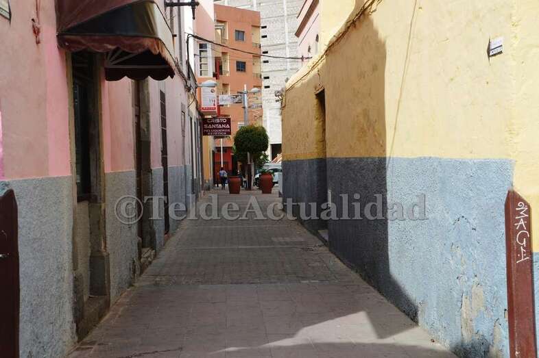 Calle del sector comercial de Los Llanos de Telde (Foto TA)